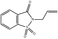 N-烯丙基邻磺酰苯甲酰亚胺 结构式