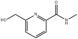 6-羟甲基-N-甲基-2-吡啶甲酰胺 结构式