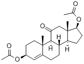 4-ANDROSTEN-3-BETA, 17-BETA-DIOL-11-ONE DIACETATE 结构式