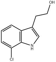 1H-INDOLE-3-ETHANOL,7-CHLORO- 结构式