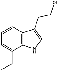 7-乙基-3-羟乙基吲哚 结构式