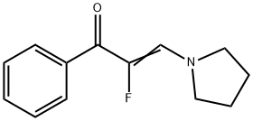 2-Propen-1-one, 2-fluoro-1-phenyl-3-(1-pyrrolidinyl)- (9CI) 结构式