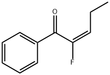 2-Penten-1-one, 2-fluoro-1-phenyl-, (E)- (9CI) 结构式