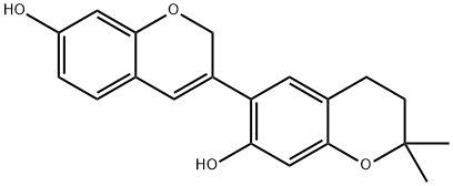 3',4'-Dihydro-2,2'-dimethyl(3,6'-bi-2H-1-benzopyran)-7,7'-diol 结构式