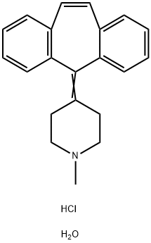 盐酸赛庚啶半水合物 结构式