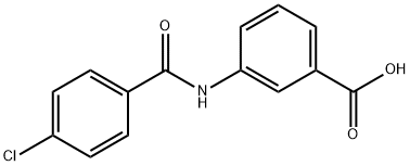 苯甲酸,3-(4-氯苯甲酰氨基)- 结构式