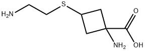 Cyclobutanecarboxylic acid, 1-amino-3-[(2-aminoethyl)thio]- (9CI) 结构式