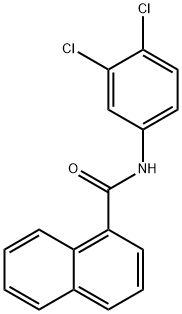 N-(3,4-dichlorophenyl)-1-naphthamide 结构式