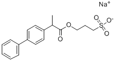 4-Phenyl-alpha-methylphenylacetate-gamma-propylsulfonate sodium salt 结构式