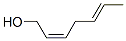 (2Z,5E)-2,5-Heptadien-1-ol 结构式