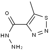 1,2,3-Thiadiazole-4-carboxylic  acid,  5-methyl-,  hydrazide 结构式