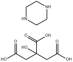 枸橼酸哌嗪 结构式