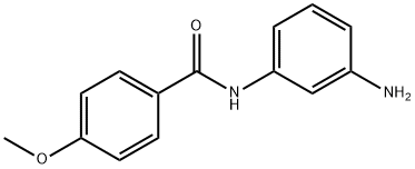 N-(3-氨基苯基)-4-甲氧基苯甲酰胺 结构式