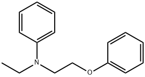 N-ethyl-N-(2-phenoxyethyl)aniline 结构式