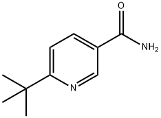 6-t-butylpyridine-3-carboxamide 结构式