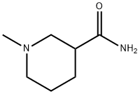 1-甲基-3-哌啶甲酰胺 结构式