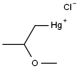 (2-Methoxypropyl)mercury(II) chloride 结构式