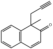 1-Methyl-1-(2-propynyl)naphthalen-2(1H)-one 结构式