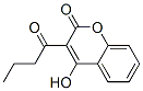 4-Hydroxy-3-(1-oxobutyl)-2H-1-benzopyran-2-one 结构式
