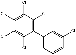 2,3,3',4,5,6-六氯联苯 结构式