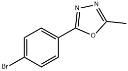 2-(4-溴苯基)-5-甲基-1,3,4-噁二唑 结构式