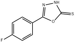 5-(4-氟-苯基)-[1,3,4]恶二唑-2-硫醇 结构式