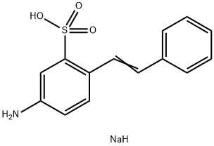 sodium 4-aminostilbene-2-sulphonate 结构式