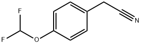 4-二氟甲氧基苯乙腈 结构式