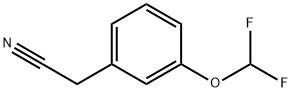 3-(二氟甲氧基)苯乙腈 结构式