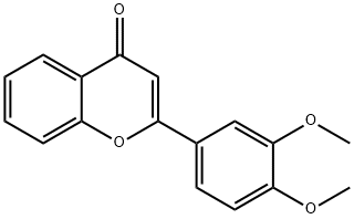 3',4'-二甲氧基黄酮 结构式