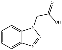 2-(1-苯并三氮唑)乙酸 结构式