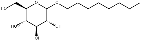 N-辛基-D-吡喃葡萄糖苷 结构式