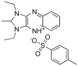 1,3-diethyl-2-methyl-1H-imidazo[4,5-b]quinoxalinium toluene-p-sulphonate 结构式