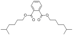 邻苯二甲酸二庚酯(支链异构体类的混合物) 结构式