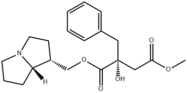 (2R)-2-Hydroxy-2-benzylbutanedioic acid 1-[[(4S,5S)-1-azabicyclo[3.3.0]octan-4-yl]methyl]4-methyl ester 结构式