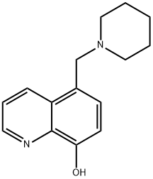5-(1-哌啶甲基)-8-羟基喹啉 结构式