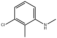 3-氯-N,2-二甲基苯胺 结构式