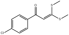 1-(4-CHLORO-PHENYL)-3,3-BIS-METHYLSULFANYL-PROPENONE 结构式