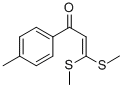 3,3-BIS-METHYLSULFANYL-1-P-TOLYL-PROPENONE 结构式