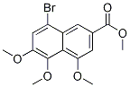 2-Naphthalenecarboxylic acid, 8-broMo-4,5,6-triMethoxy-, Methyl ester 结构式