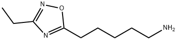 5-(3-ethyl-1,2,4-oxadiazol-5-yl)pentan-1-amine 结构式