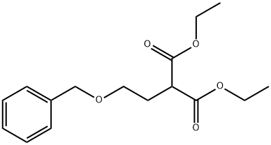 二乙基2-(2-(苄氧基)乙基)丙二酸二乙酯 结构式