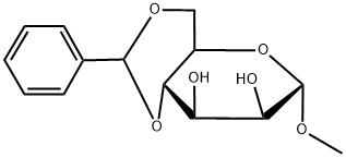 METHYL 4,6-O-BENZYLIDENE-A-D-MANNOPYRANOSIDE 结构式
