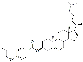 cholest-5-en-3beta-yl p-butoxybenzoate 结构式