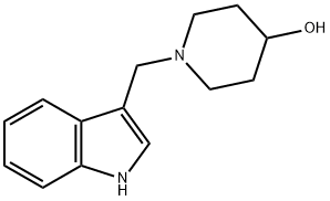 1-(1H-吲哚-3-基甲基)哌啶-4-醇 结构式