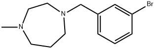 1-(3-bromobenzyl)-4-methylperhydro-1,4-diazepine 结构式