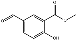 5-甲酰基水杨酸甲酯 结构式