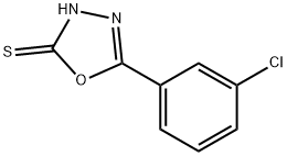 5-(3-CHLOROPHENYL)-1,3,4-OXADIAZOLE-2-THIOL 结构式