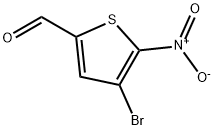 4-溴-5-硝基-2-噻吩甲醛 结构式