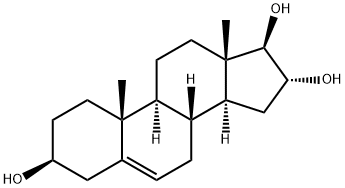 5-ANDROSTENE-3B,16A,17B-TRIOL 结构式